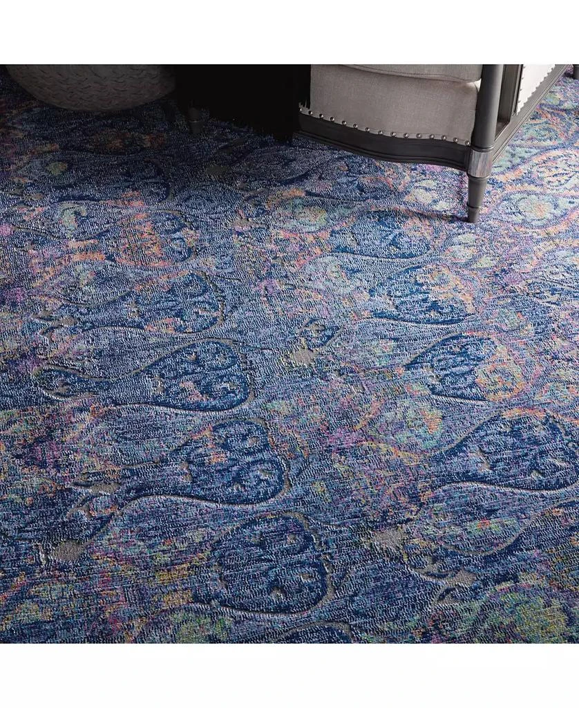 Nourison Ankara Global ANR08 Navy and Multi 2' x 6' Runner Rug 2