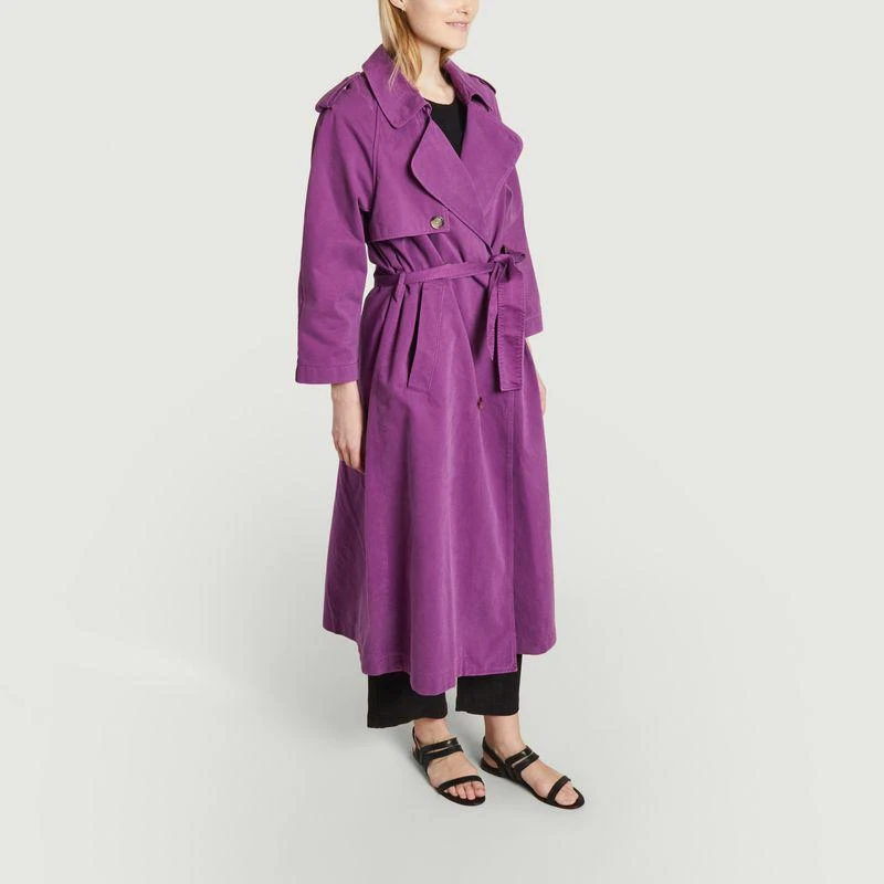 Modetrotter Swan Trench Coat Violet MODETROTTER 2