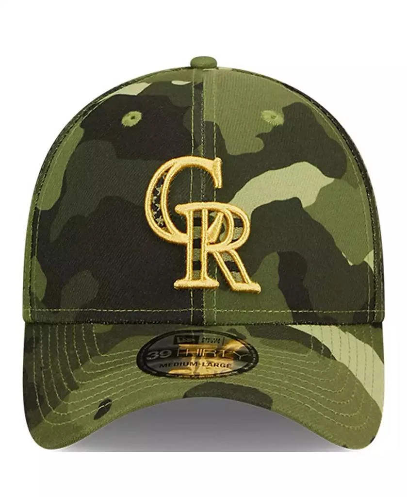 New Era Men's Camo Colorado Rockies 2022 Armed Forces Day 39THIRTY Flex Hat 2