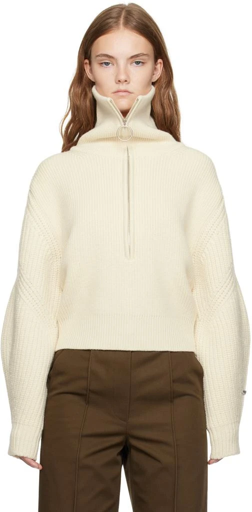 Recto Off-White Half-Zip Polo 1