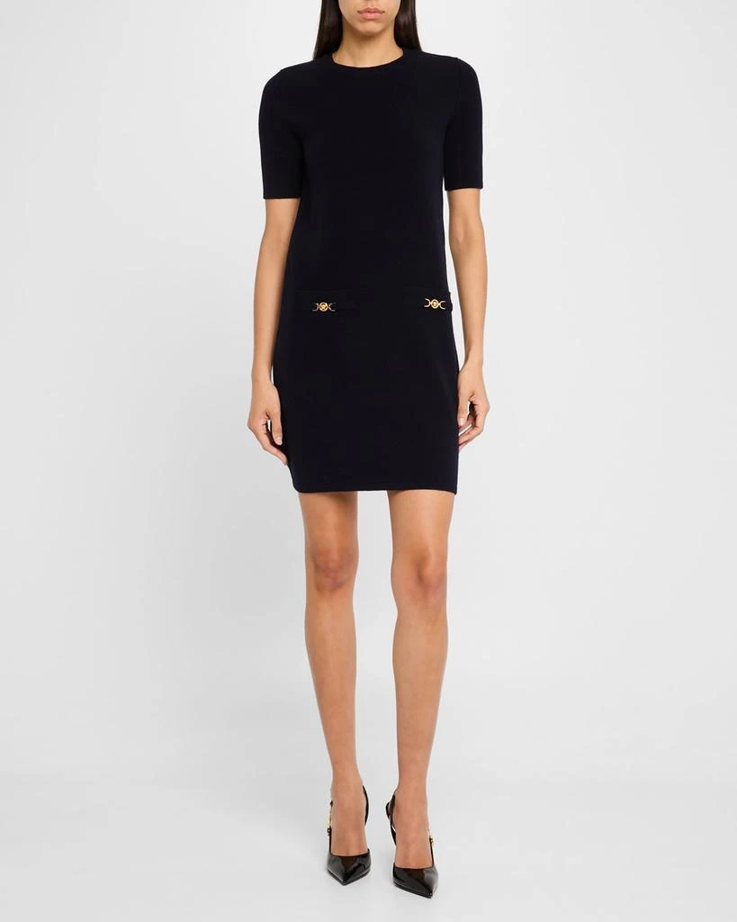 knee length dresses for ladies Compact Stretch Cashmere Mini Dress – Tibi Official main image 0