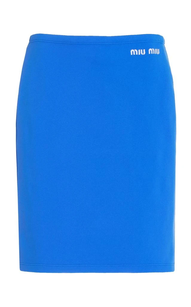 Miu Miu Miu Miu - Stretch-Nylon Midi Skirt - Blue - IT 38 - Moda Operandi 1