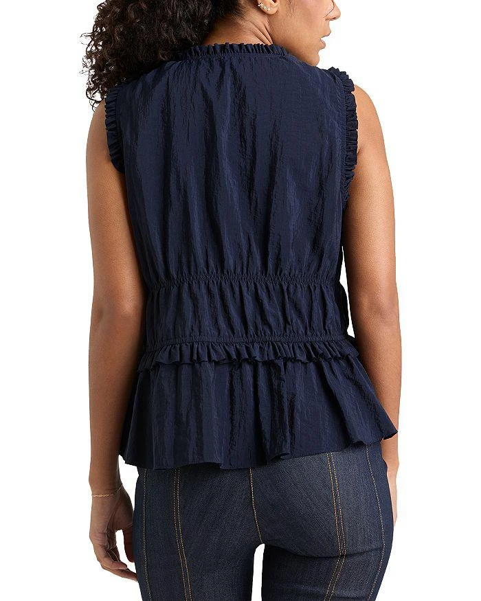 Cinq à Sept Taylum V Neck Ruffle Peplum Top 3