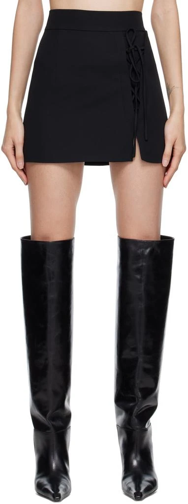 Yuzefi Black Laced Miniskirt 1