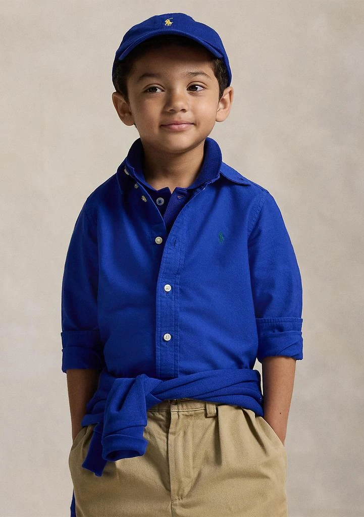 Ralph Lauren Boys 2-7 Garment-Dyed Cotton Oxford Shirt 3