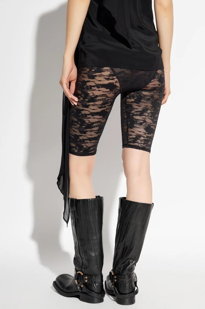 Diesel Transparent shorts 'UFLB-D-OVAL-LACE-SHORT' 4