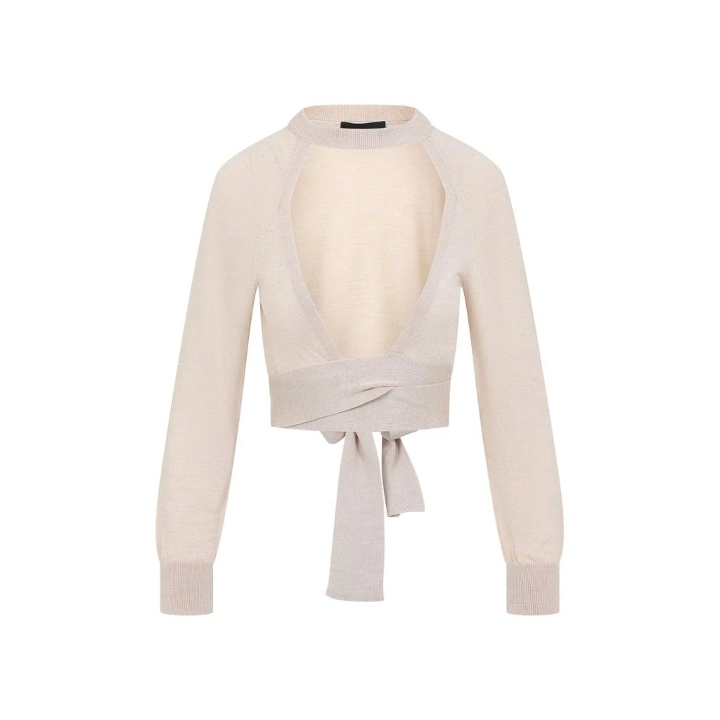 Simone Rocha Cropped Cut Out Window Jumper 1