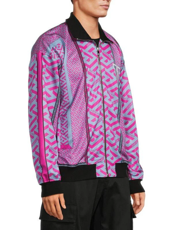 Versace Logo La Greca Zip Up Jacket 3