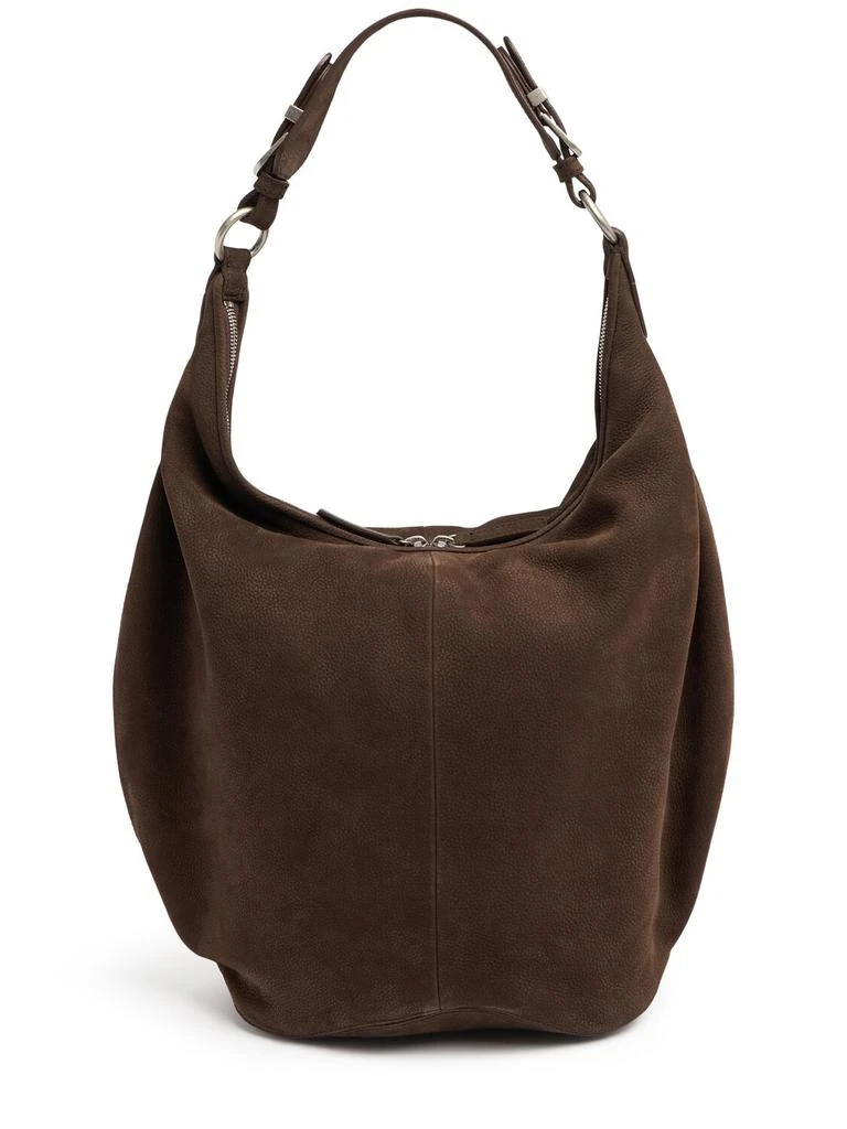 Marge Sherwood Large Pumpkin Nubuck Tote Bag 1
