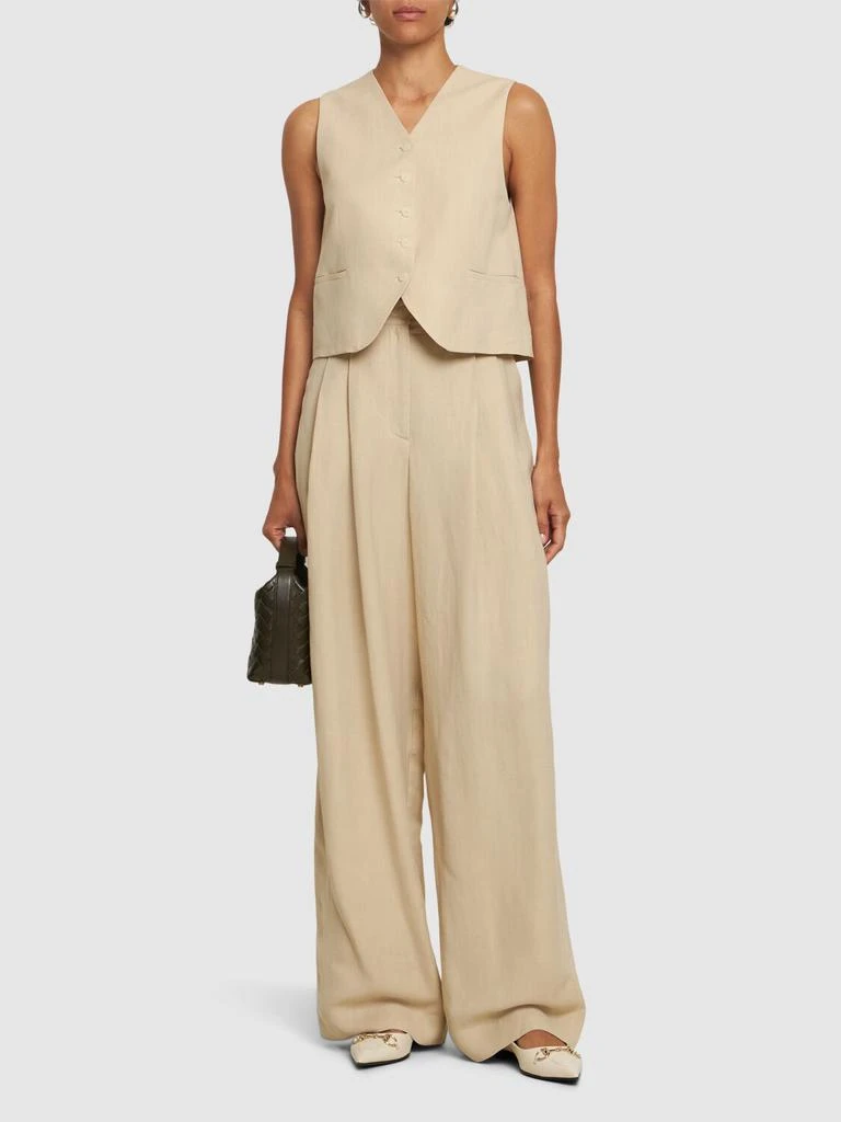 The Frankie Shop Chelsea Viscose & Linen Vest 1
