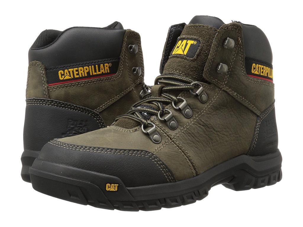 Caterpillar Outline Men s Steel Toe Work Boots P90800 14 Wide Black