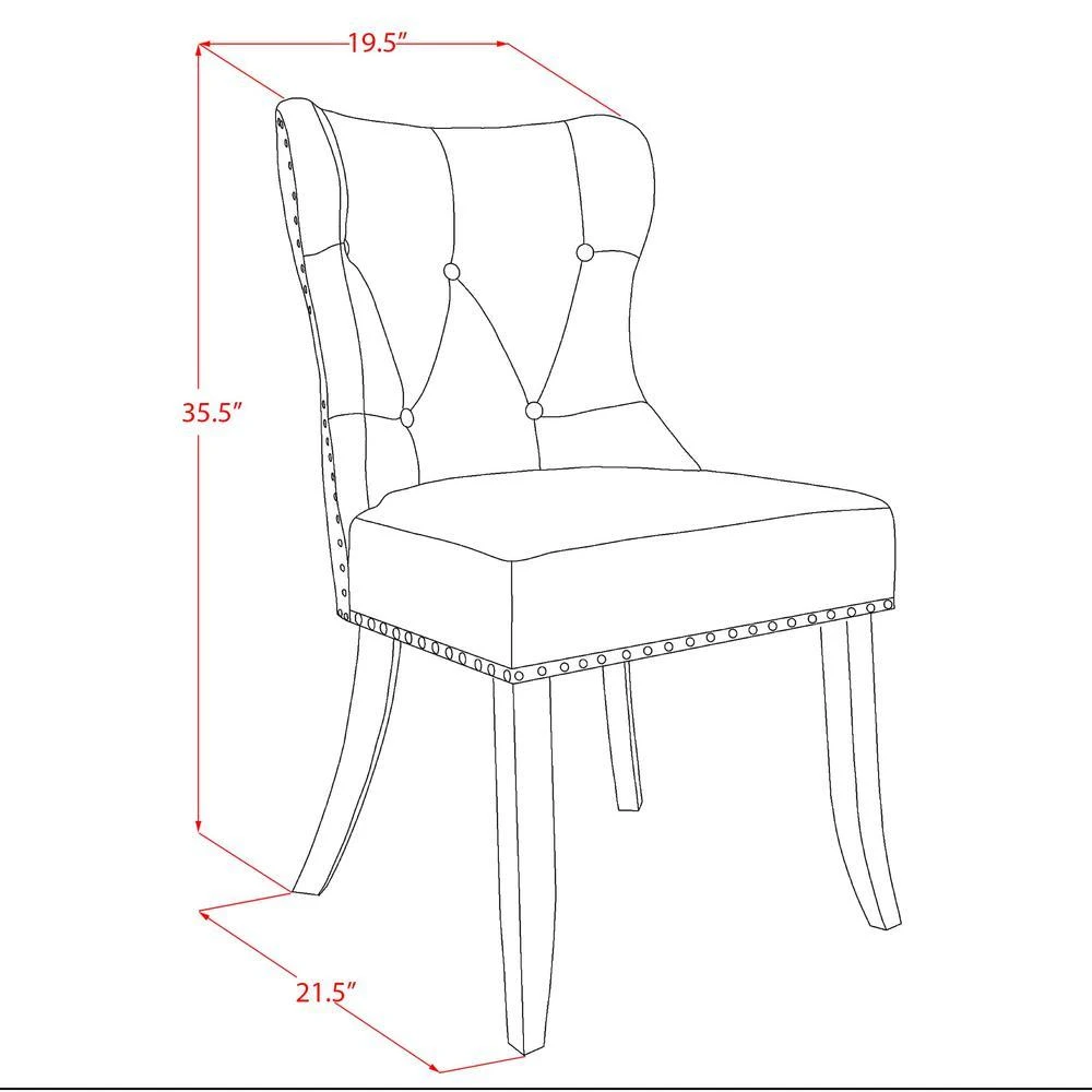 East West Furniture HBSI3-AWA-04 3 Piece Dining Table Set - Acacia Walnut Dining Table and 2 Light Tan Linen Fabric Dining Chairs Button Tufted Back with Nail Heads - Acacia Walnut Finish 3