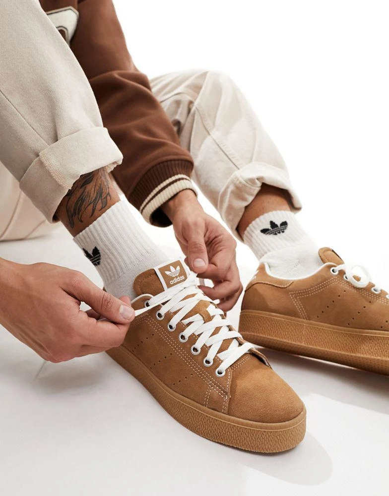 Adidas adidas Originals Stan Smith CS trainers in beige suede 4