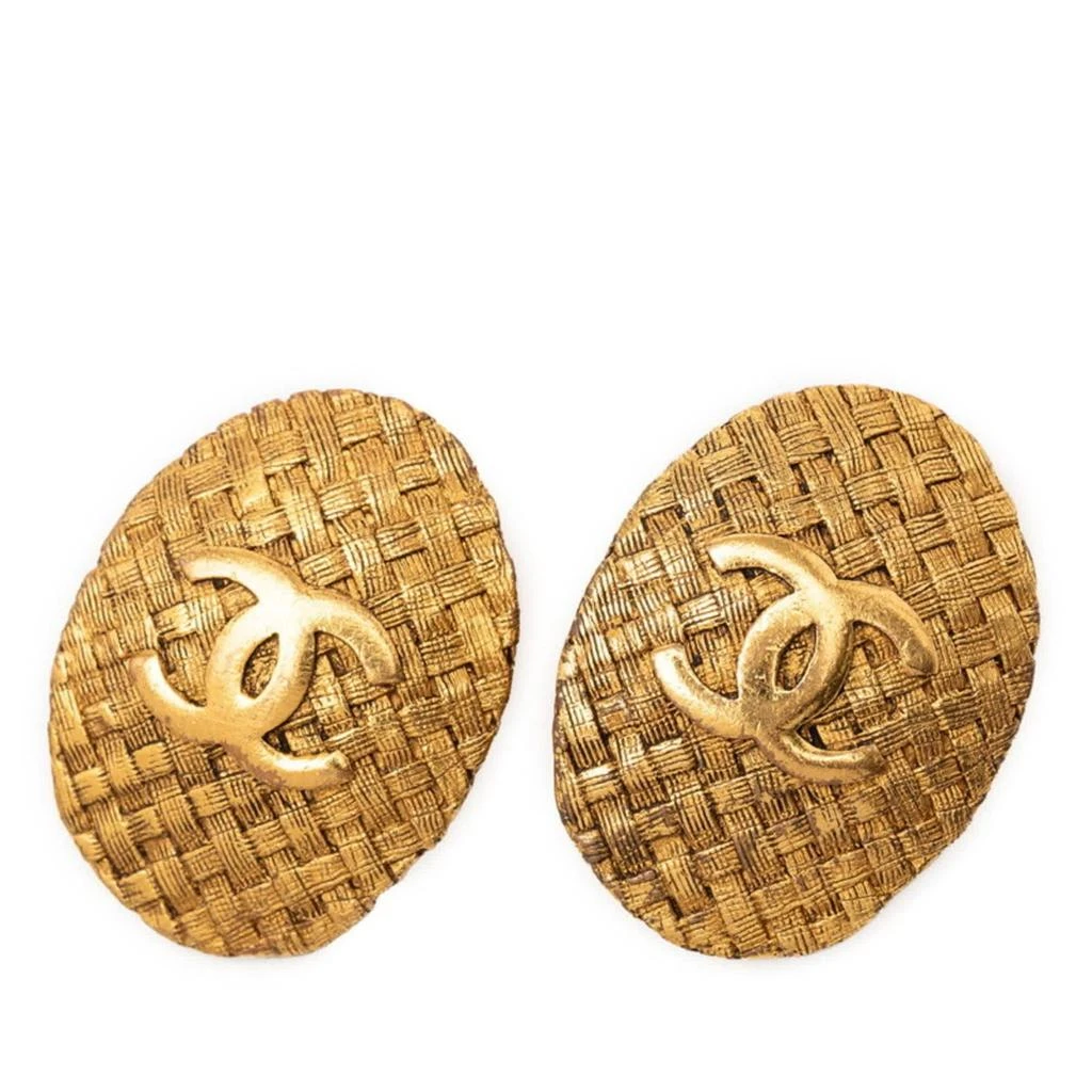 Chanel Plating Clip Earrings (Pre-Owned)