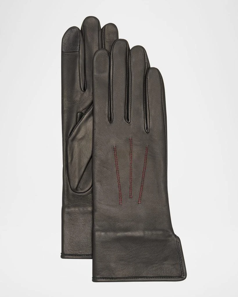 Agnelle Two-Tone Classic Leather Gloves 1