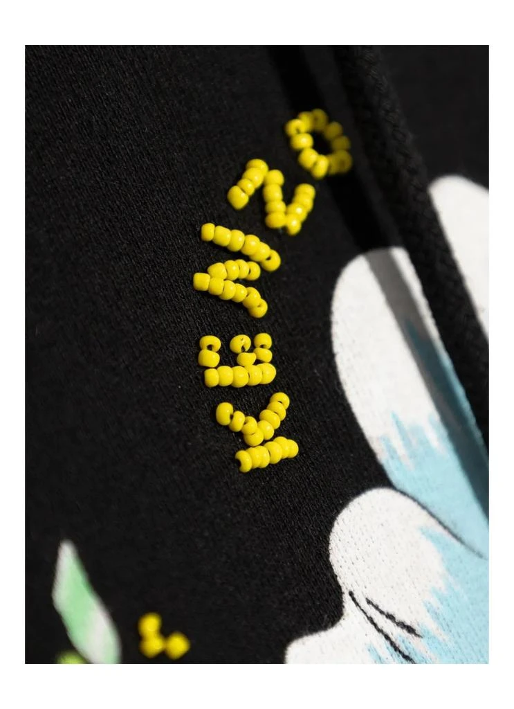 Kenzo Kenzo Peonies Embroidered Oversize Hoodie 5