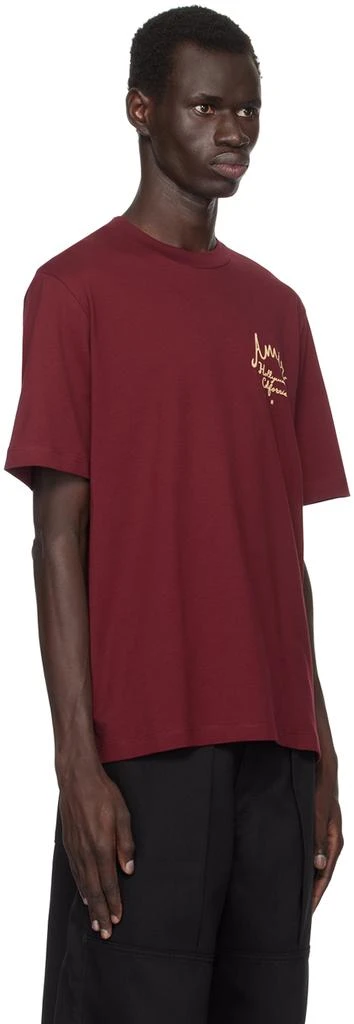 AMIRI Burgundy 'Amiri Hollywood' T-shirt 2