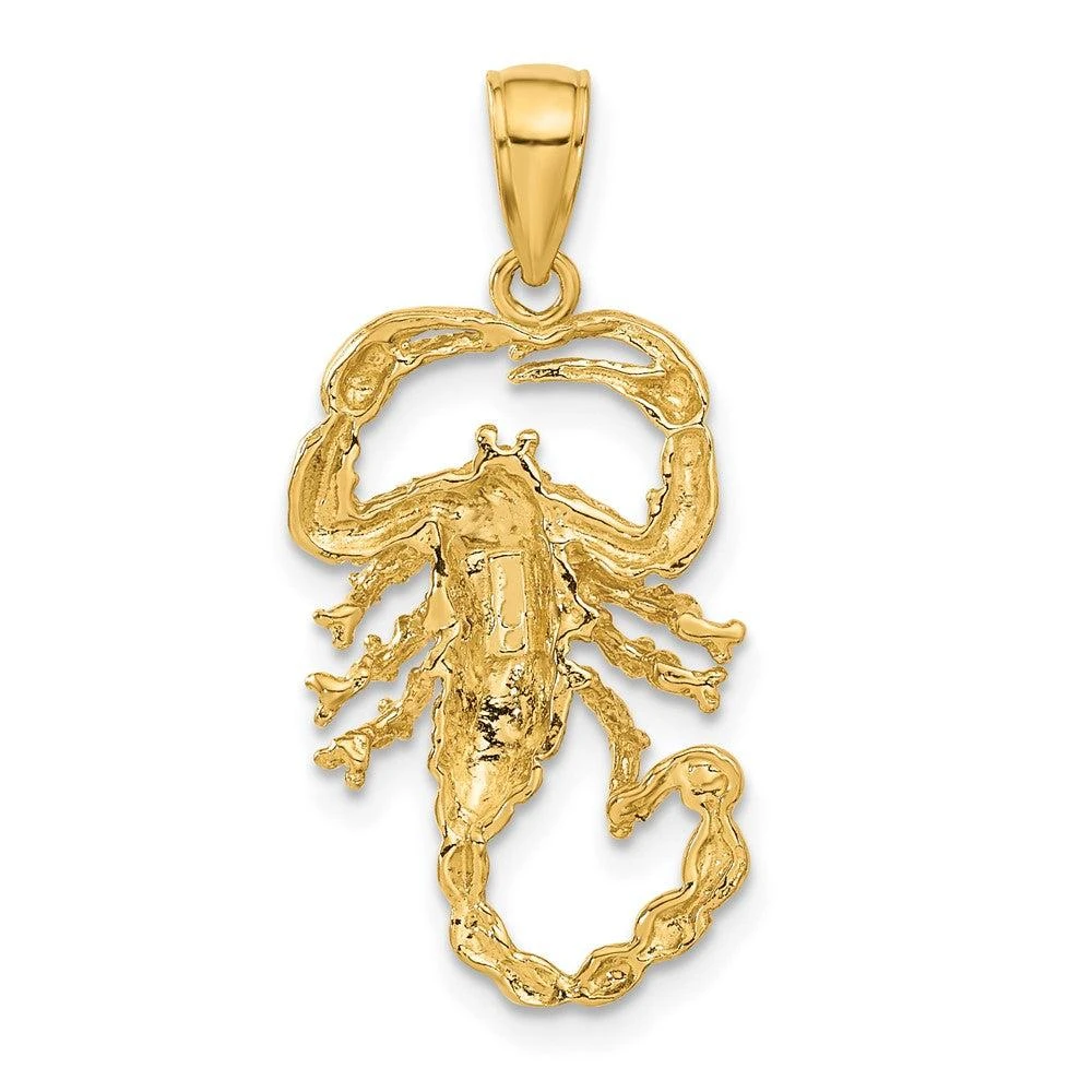 Diamond2Deal 10k Yellow Gold Scorpion Charm 3