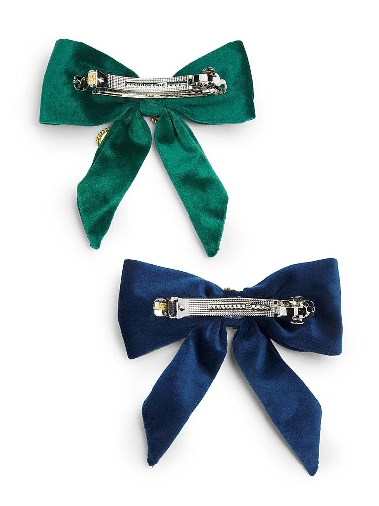 Bari Lynn Girl's Holiday Bows 2-Piece Set 2