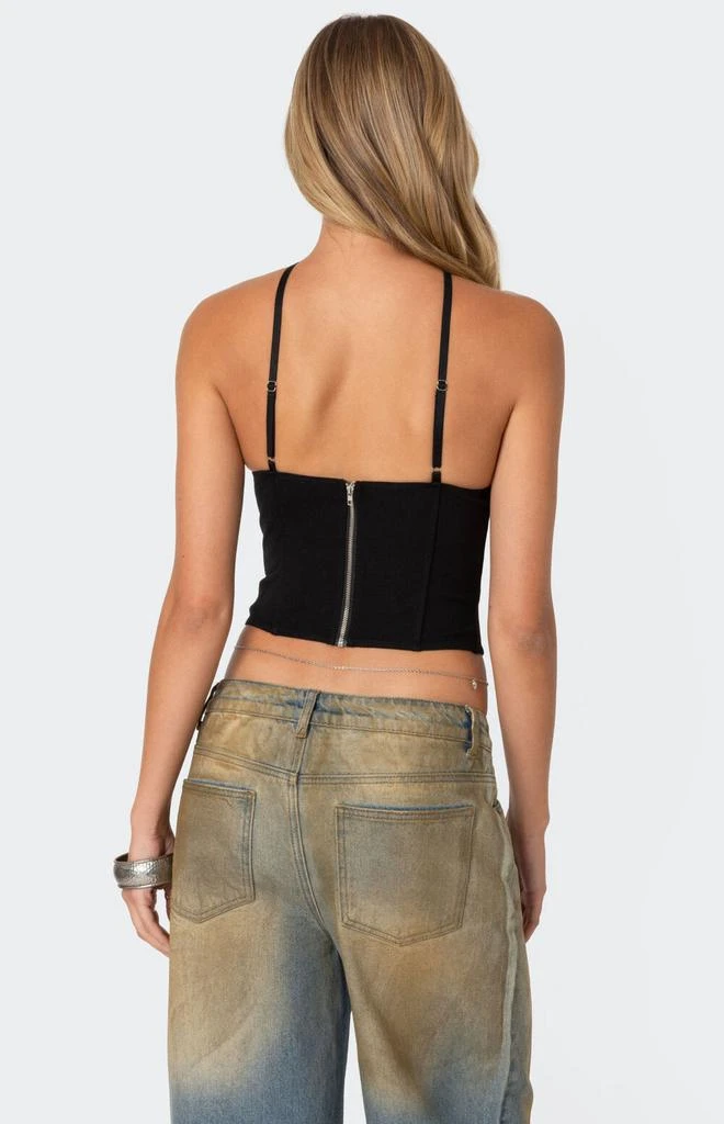 Edikted Lou Crossover Beaded Corset 4