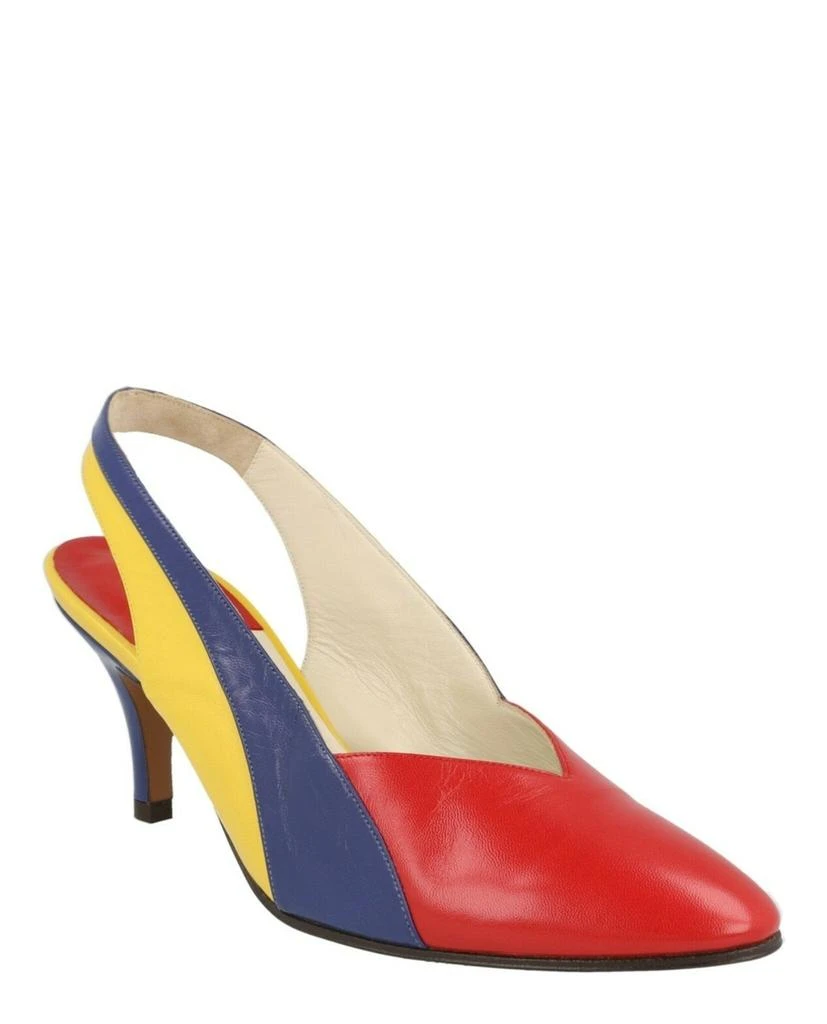 Salvatore Ferragamo Partenope  Archive Limited Edition 1980
s Slingback Pumps 2