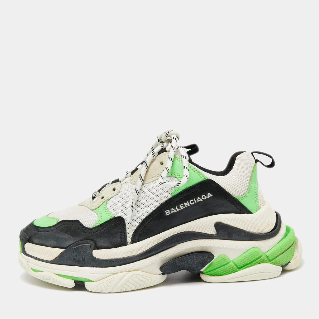 Balenciaga Balenciaga Multicolor Leather And Mesh Triple S Clear Sneakers Size 39 1