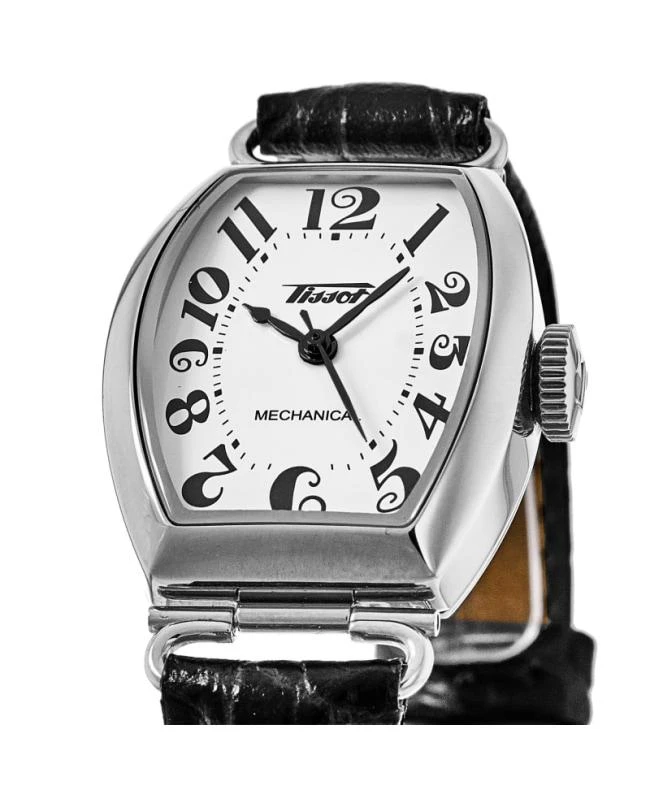 Tissot Tissot Heritage Porto Mechanical White Dial Leather Strap Women's Watch T128.161.16.012.00 2