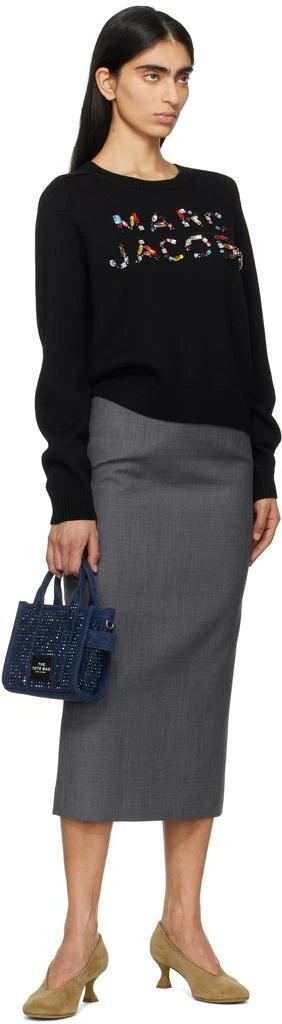 Marc Jacobs Black Gem Knit Logo Sweater 4