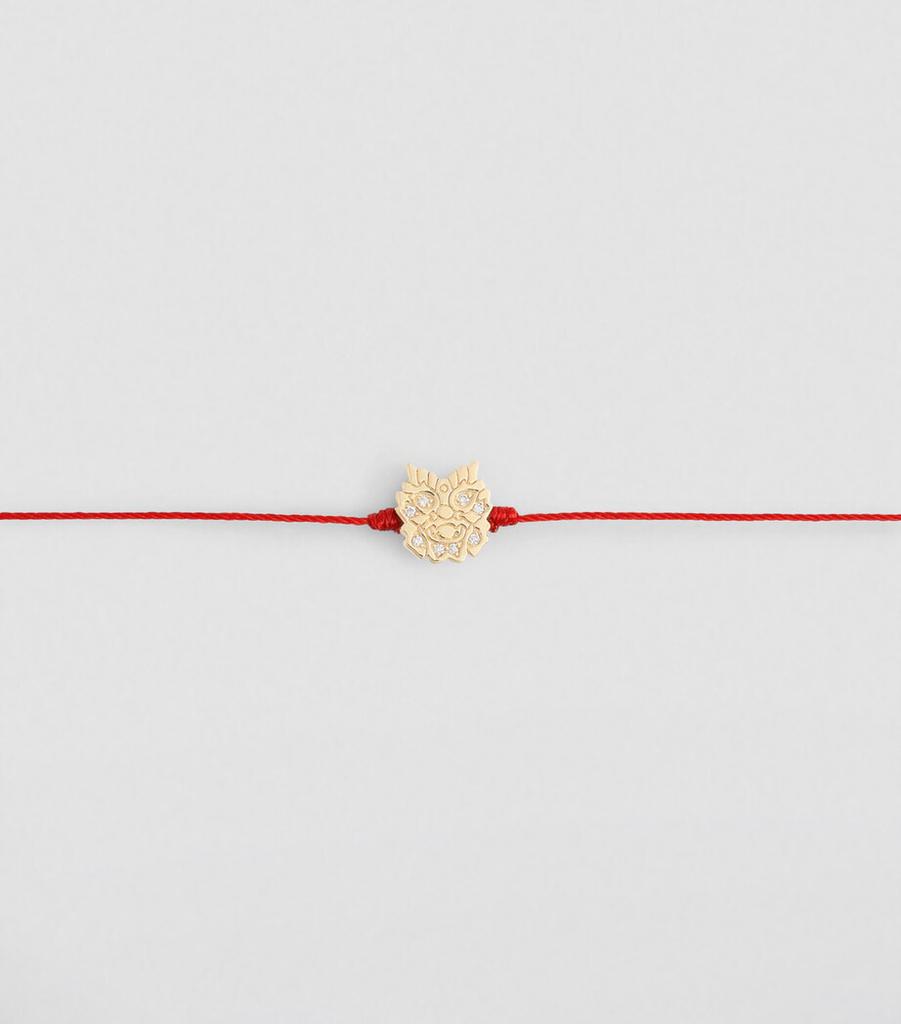 Redline Yellow Gold and Diamond Lucky Dragon Bracelet