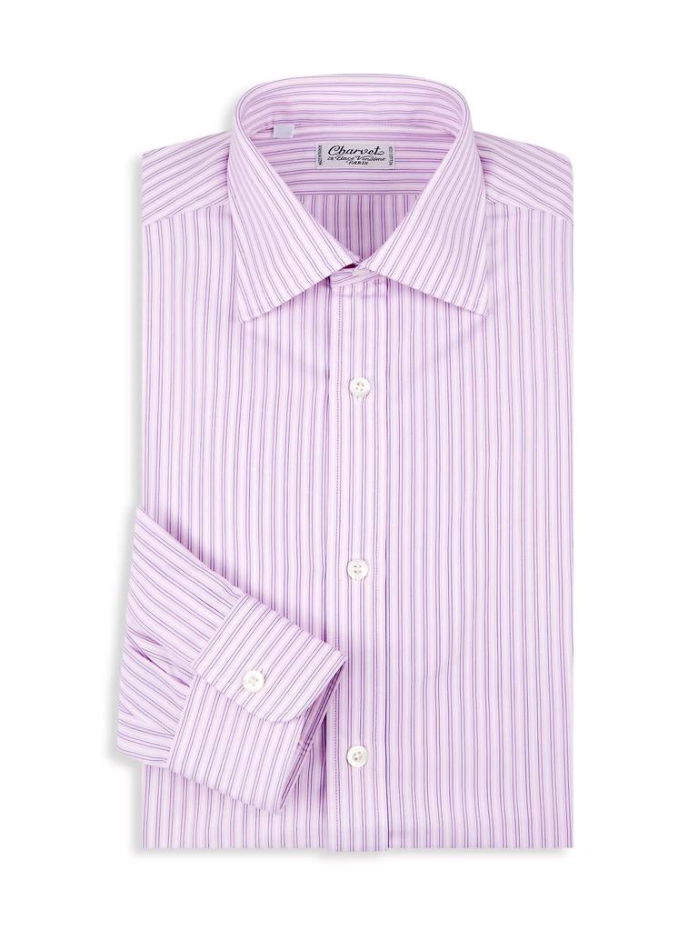 Charvet Striped Cotton Dress Shirt