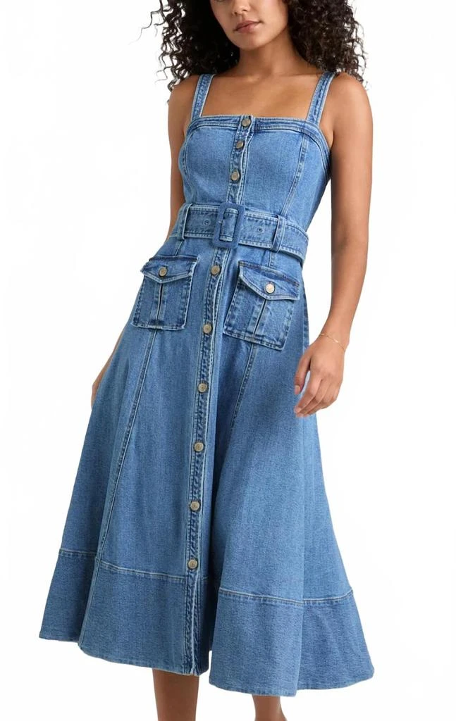 white christmas dresses Cinq à Sept Women's Indigo Denim Nova Dress
