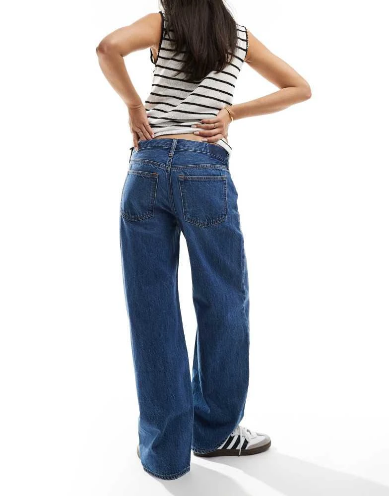 Abercrombie & Fitch Abercrombie & Fitch ultra loose low rise jean in mid blue 2