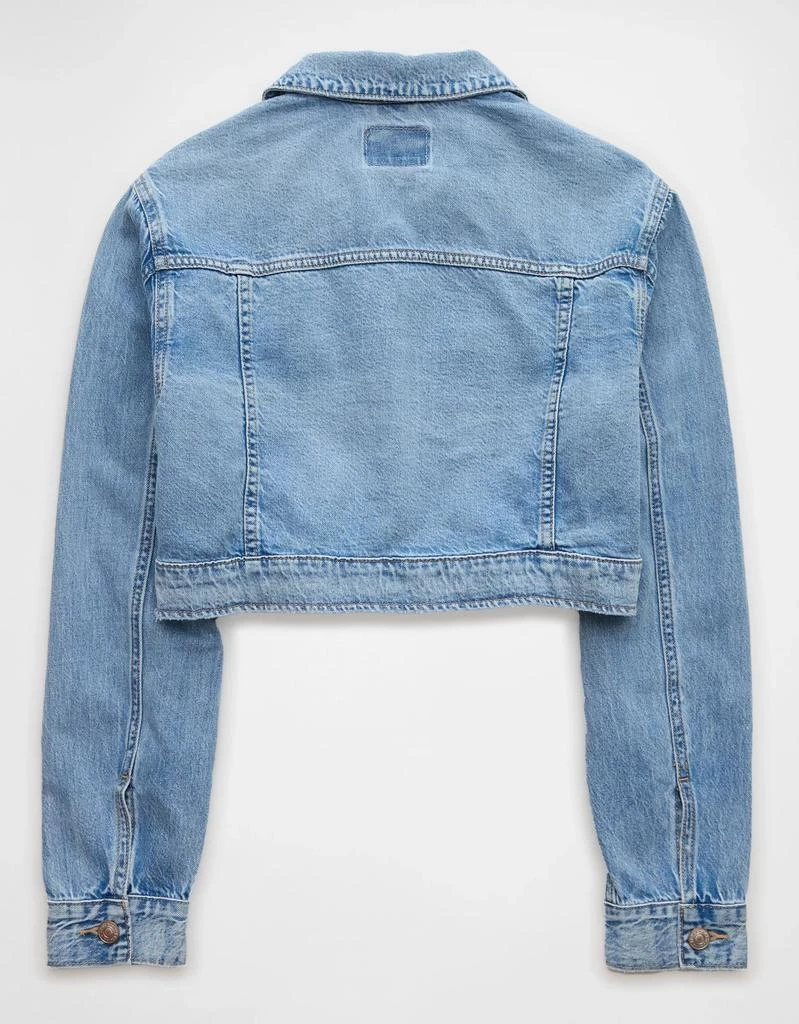AE AE Dreamy Drape Super Cropped Denim Jacket 4