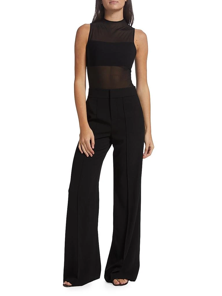 Alice + Olivia Nichol Mesh Mock Turtleneck Bodysuit 2