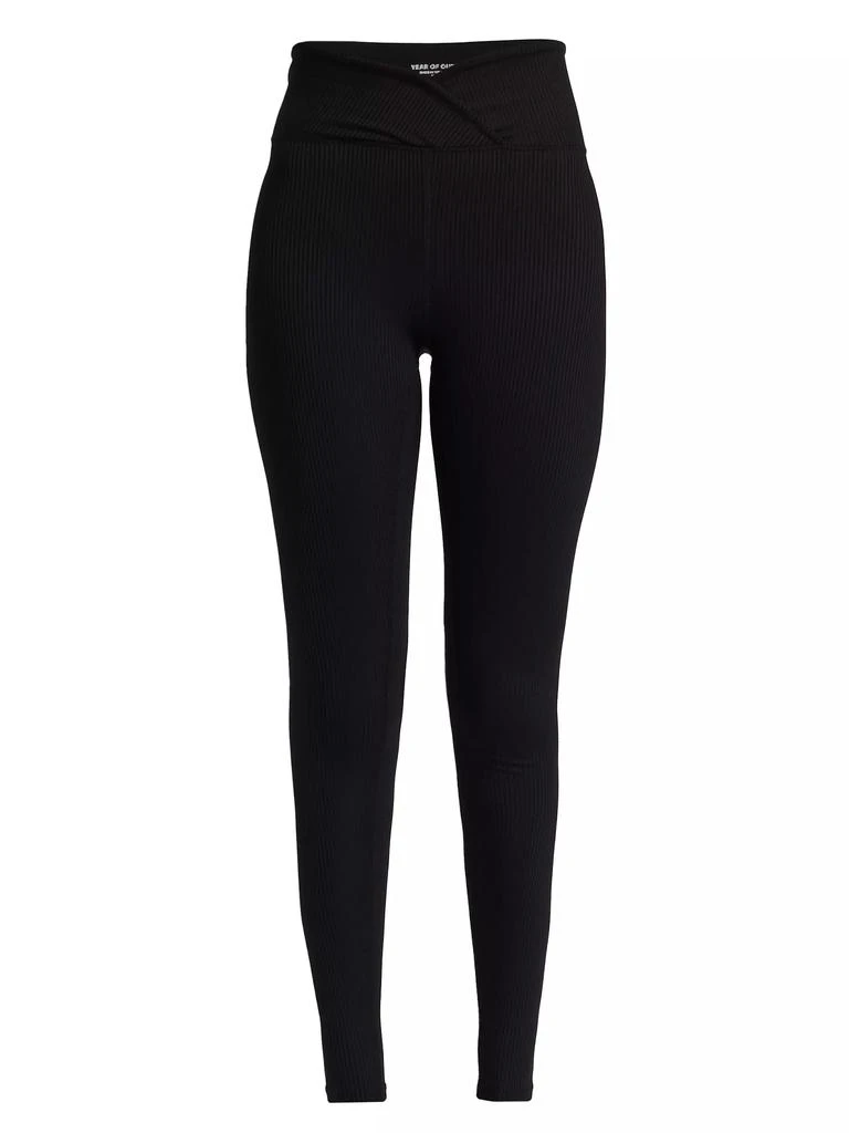 Year of Ours Veronica Rib-Knit Leggings 1