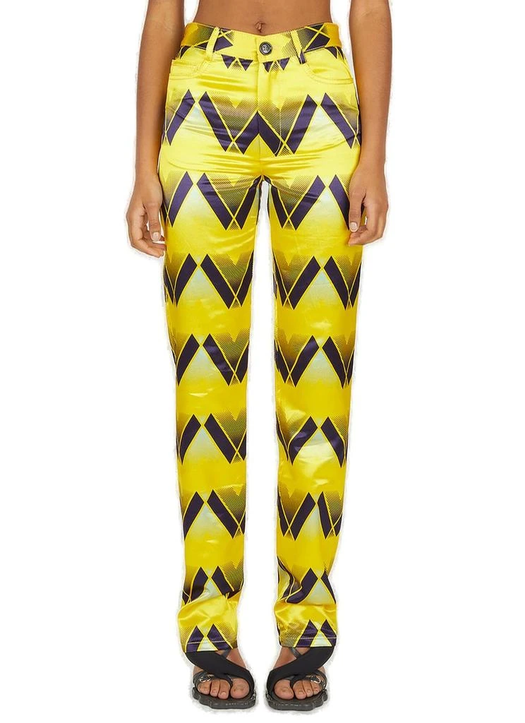 Meryll Rogge Meryll Rogge Graphic-Printed Satin Pants 1