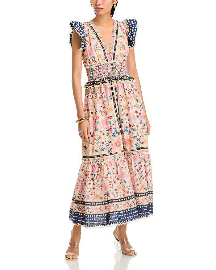 Farm Rio Superbloom Tapestry Cream Maxi Dress