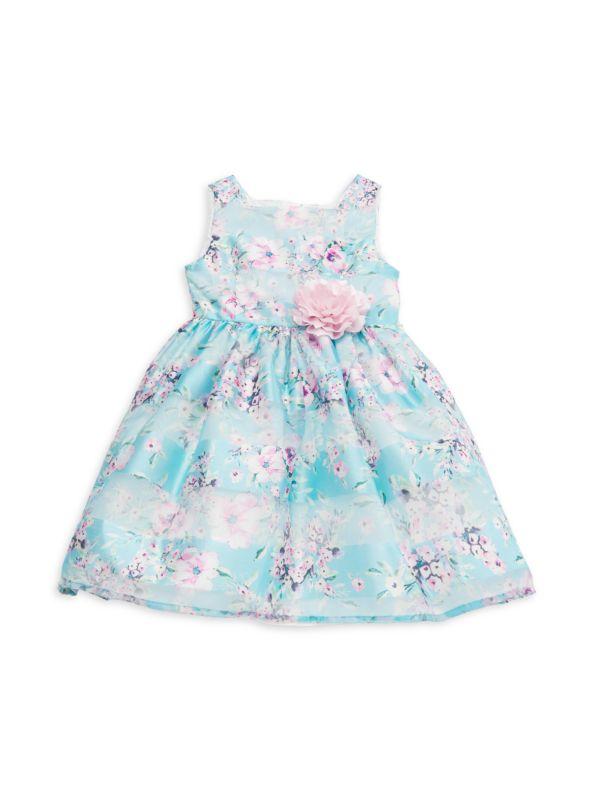 Pippa & Julie Little Girl's Mila Floral Sleeveless Dress