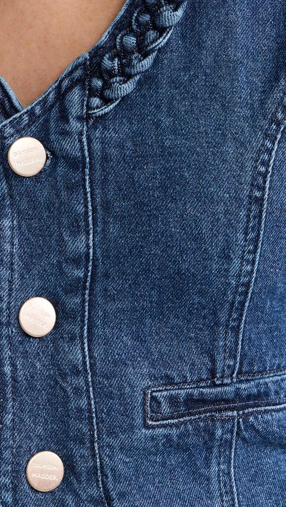 Damson Madder Isla Denim Waistcoat 5