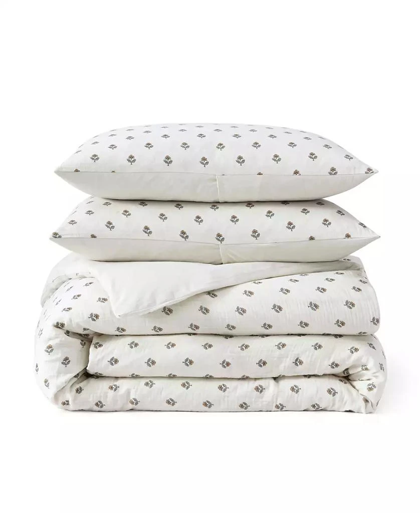 Peri Home Block Print Gauze 3-Pc. Comforter Set 6