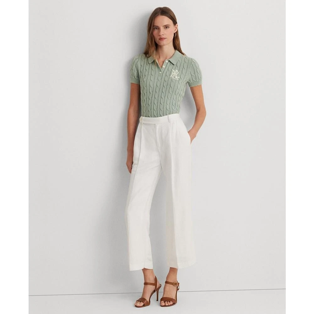 Ralph Lauren Women's Cable-Knit Polo Shirt 3