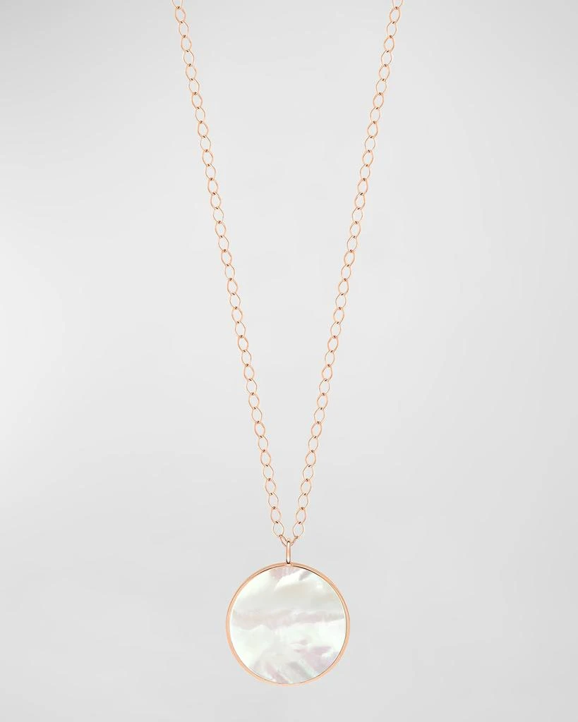 Ginette NY Maria Mother-of-Pearl Disc on Chain Necklace 1