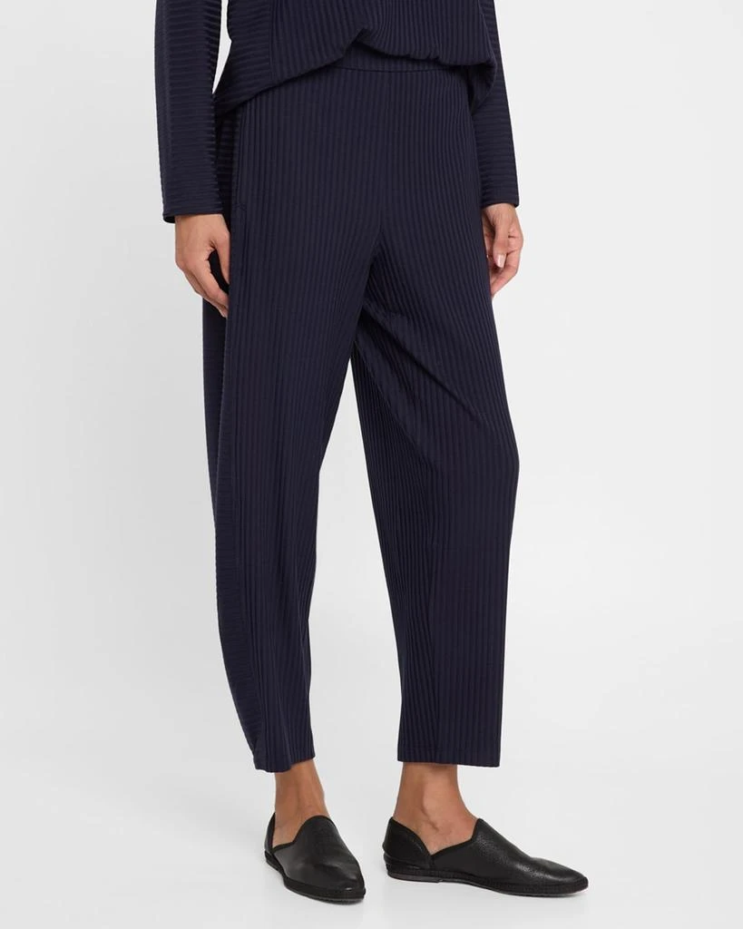 Eileen Fisher Cropped Stretch Rib Lantern Pants 4