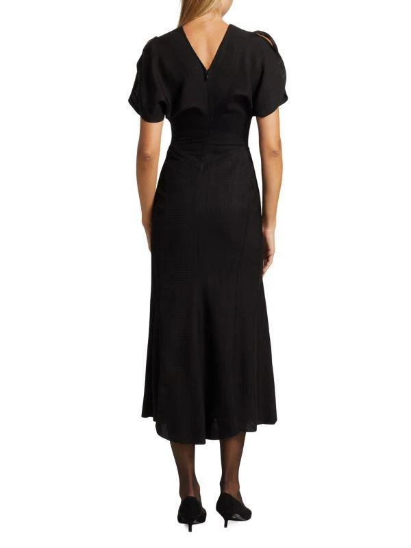 Victoria Beckham Gathered Waist Midi-Dress 2