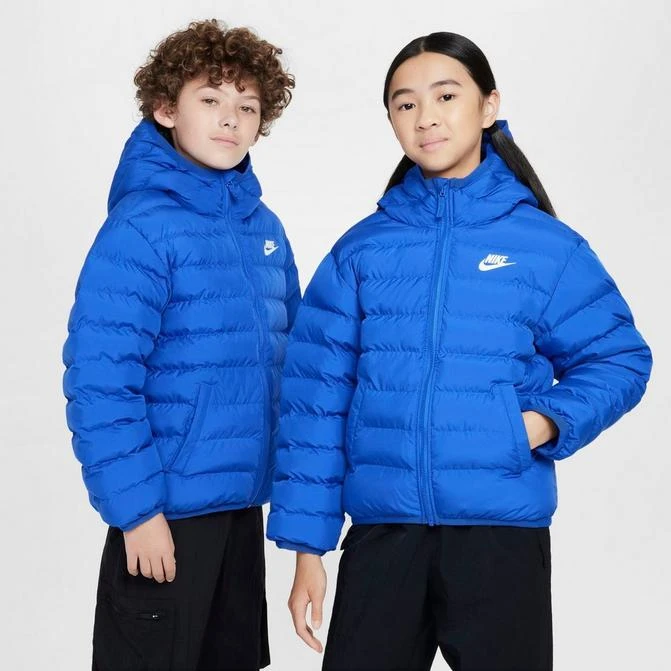 NIKE Kids' Nike Sportswear Lightweight Synthetic Fill Hooded Jacket 1