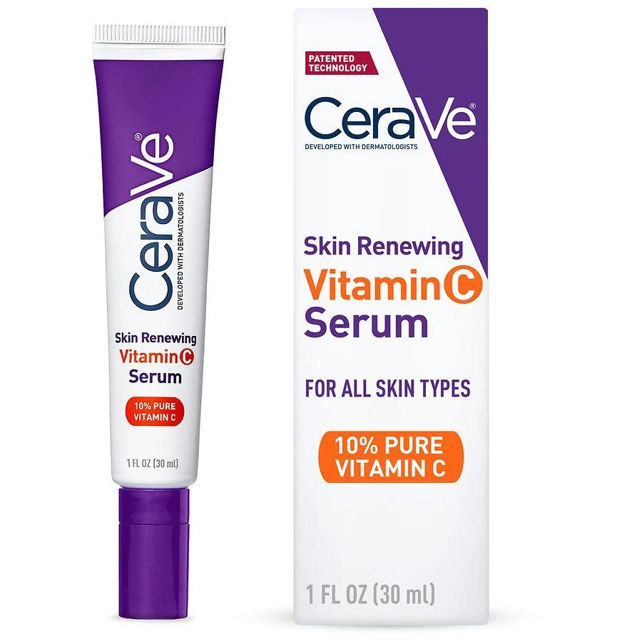 CeraVe Vitamin C Face Serum, Skin Brightening Serum with Hyaluronic Acid 1