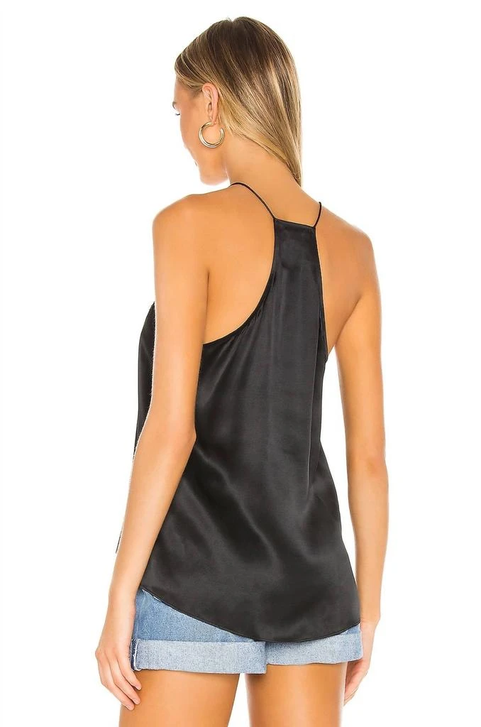CAMI NYC Racer Charmeuse Camisole In Black 2