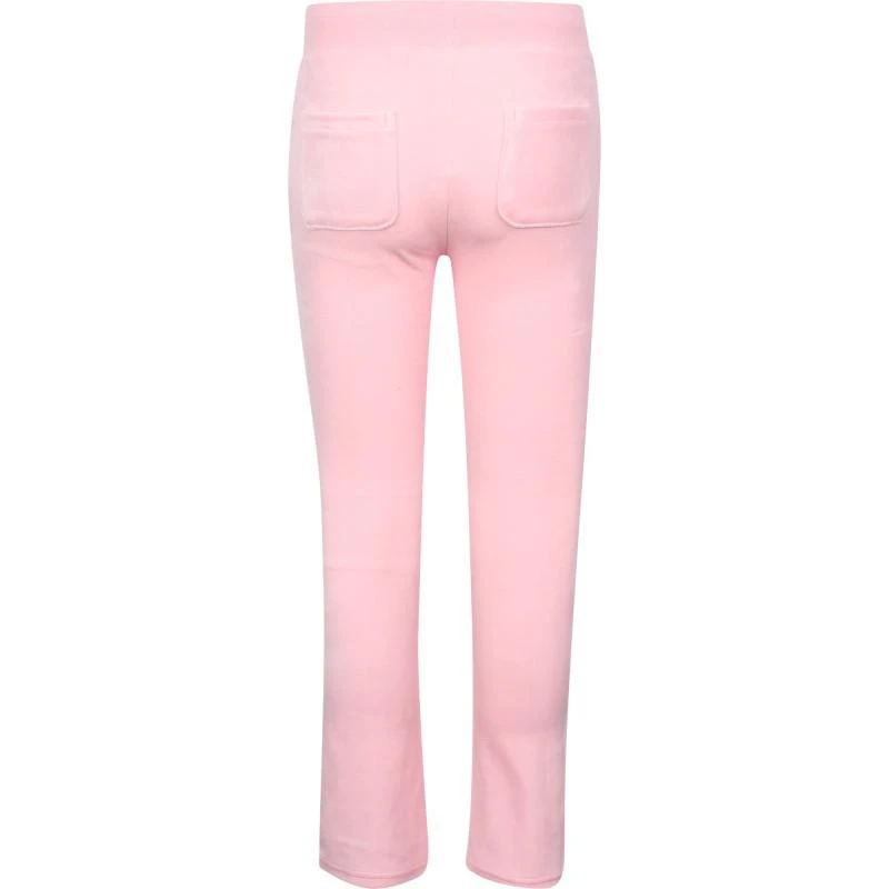 Juicy Couture Juicy couture crystal logo velour sweatpants in light pink 2