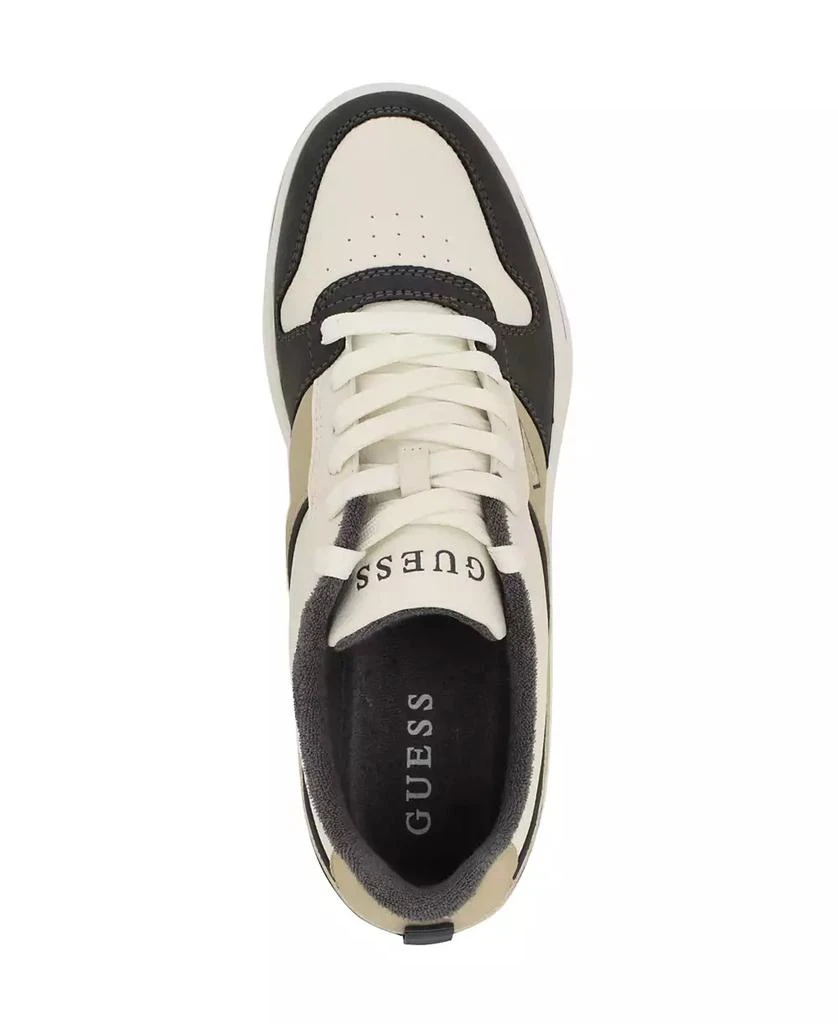 GUESS Men's Tryon Branded Lace Up Fashion Sneakers 4