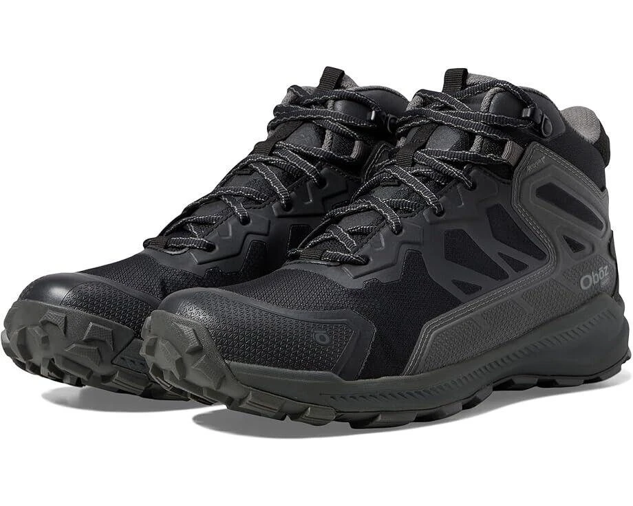 Oboz Katabatic Mid B-Dry Hiking Men's Size 8.5 Charcoal Mesh Ankle Boots TF5123 1